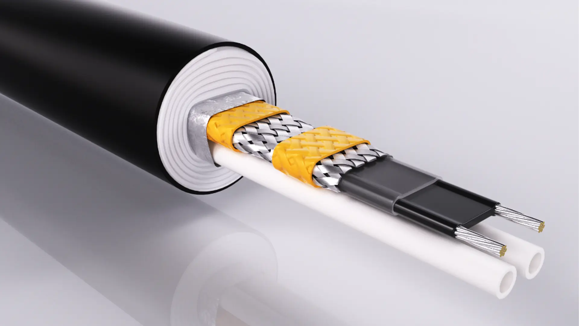 Paquete de tubos de rastreo eléctrico autoregulante de alta temperatura EHTU