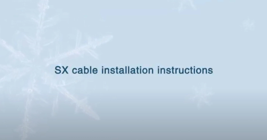 Instrucciones de instalación del cable SX