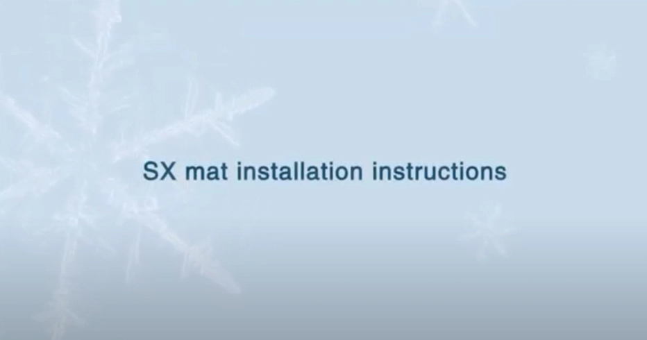 Instrucciones de instalación de SX Mat